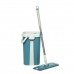 Hand  free Flat Squeeze Floor Mop With Bucket Reusable Microfiber Pads Hand Free Wringing Wet Dry House Cleaning Lazy Mops