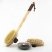 Natural Bristle Bath Brush Exfoliating Wooden Body Massage Shower Brush SPA Woman Man Skin Care Dry Body Brush