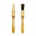 2 PCS Wooden Handle Coffee Grinding Brush Barbecue Brush Pig Bristle Cleaning Brush  Floral