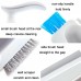 Bathroom Floor Corner Crevice Cleaning Brush  White Gray