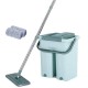 360 Flat Squeeze Cleaning Mop Bucket Self  Wash Microfiber Mop Pads Wet Dry Use