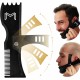 Adjustable Beard Shaping Tool Trimming Shaper Template Comb Styling Template Beard Lineup Tool Edger Trimmers Beauty Tool